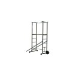 Escalux ? �chafaudage de jardin 3, 5m en aluminium ? charge maximale 150kg ? hauteur de plateau r�glable ...