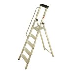 Escalux - escabeau aluminium 5 marches - escanorm plus