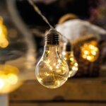 Guirlande lumineuse � ampoules led esotec 4, 5 m�tres 10 led blanc chaud r�sistant � l'hiver