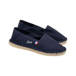 Espadrilles mixtes personnalisables avec broderie bleu marine - bleu Espadrilles mixtes personnalisables avec broderie bleu marine - bleu