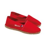 Espadrilles mixtes personnalisables avec broderie rouge - rouge Espadrilles mixtes personnalisables avec broderie rouge - rouge