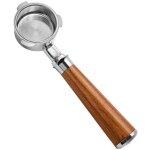 Espresso bottomless porte - filtre 51mm compatible avec delonghi dedica machine � caf� smeg, acier inoxydable ...