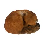 Esschert design - figurine de renard endormi - polyrsine - l 13, 1 x p 10, 8 x h 6 cm - livraison gratuite ...