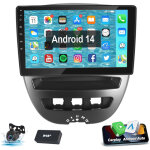 Essgoo - 10, 1' android14 carplay autoradio gps f�r toyota aygo peugeot 107 citroen c1 1 + 32g dab + ...