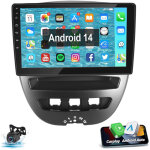 Essgoo - 10, 1' android14 carplay autoradio gps f�r toyota aygo peugeot 107 citroen c1 4 + 64g cam
