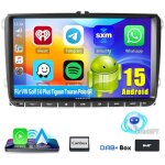 Essgoo - android 15 carplay autoradio navi pour vw golf 5 6 tiguan touran eos - 2 + 64g dab +