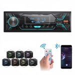 Essgoo - autoradio 1din bt avec 7 couleurs bluetooth mains libres lecteur mp3 usb sd aux fm mp3