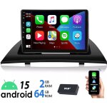 Essgoo - autoradio 9'' android 14 pour bmw x3 e83 2004 - 2012 apple carplay navigation rds bluetooth ...