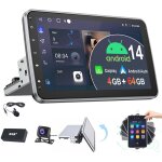 Essgoo - autoradio android 14 1din 10. 1 ecran pivotant 360�avec carplay gps bt wifi fm radio 2 + 64g ...