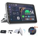 Essgoo - autoradio android 14 1din 10. 1 ecran pivotant 360�avec carplay gps bt wifi fm radio 4 + 64g ...