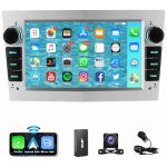 Essgoo - autoradio android 14 apple carplay gps pour opel astra h corsa c d meriva zafira b blanc 2 + ...