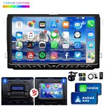 Essgoo - autoradio android 14 carplay gps navi pour vw golf 5 6 touran eos tiguan polo 2 + 64g dab + ...