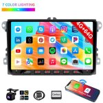 Essgoo - autoradio android 14 gps 2 din pour vw golf 5 6 passat touran tiguan 4 + 64g cam