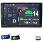 Essgoo - autoradio android 14 avec gps et wifi pour audi a4 8e 8h b6 b7 2000 - 2009 seat exeo 2009 - ...