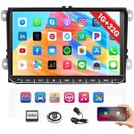 Essgoo - autoradio android 14 avec lecteur gps pour vw golf mk5 mk6 9 pouces apple carplay - 1 + 32g