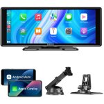 Essgoo - cam�ra de recul sans fil apple carplay android auto + �cran couleur portable 10, 26 pouces