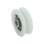 Roue gorge v 20mm - 100mm en nylon