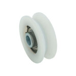 Roue gorge v 20mm - 80mm en nylon