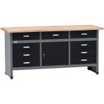 �tabli k�pper mod�le 12879, largeur 170 cm, 9 tiroirs, 1 porte, charge maximale 300 kg, plan de travail ...