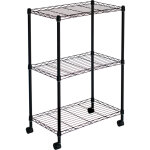 Étagère de rangement à 3 niveaux aéré et roues catterhouse klaus 80 - 56x35x80 cm charge lourde 105 kg ... Étagère de rangement à 3 niveaux aéré et roues catterhouse klaus 80 - 56x35x80 cm charge lourde 105 kg ...