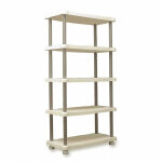 tagre xxl 5 plateaux 88 x 43 x 186 cm beige plastiken