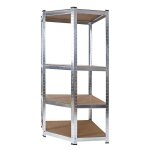 �tag�re d'angle � charge lourde grise : 160 x 70 x 77 cm robuste et polyvalente, 200 kg