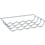 Etagere chromee porte bouteilles (45, 8 x 29, 1 x 6, 9 cm) pour refrigerateur bosch, siemens, neff, balay ...