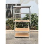 Tagre de garage 180 x 90 x 40cm, tagre robuste en panneau mdf, tagre pour rangement, 5 tages (poids ...
