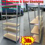 Dayplus - etagres de garage etagres  5 niveaux rayonnage sans boulons etagre de stockage 180cm