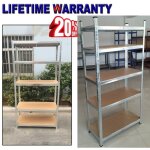 �tag�re m�tallique �tag�re de rangement garage atelier cellier 5 niveaux 875 kg de charge maximale 170 ...