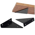 Etagere murale fixation invisible 17cm, 2 pi�ces triangle �querre �tag�re support invisible etagere support ...