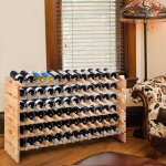 �tag�re de rangement, �tag�re � vin 72 bouteilles bois pin robuste modulable 119x29x71, 5 cm cw7318 design ...