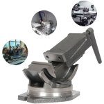 Etau mcanique rotatif inclinable  deux axes 100mm inclinable pince plate angulaire de prcision - 4 ...