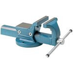 Etau parallle, enclume de grande taille, avec support pour fixation de mchoires de serrage orientables ...