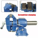 Etau rotatif professionnel 125 mm, pivotant à 360°, étau polyvalent 5 in (15kg), largeur de serrage, ... Etau rotatif professionnel 125 mm, pivotant à 360°, étau polyvalent 5 in (15kg), largeur de serrage, ...