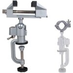 �tau de table 2 en 1 en alliage d'aluminium pivotant � 360 degr�s pour perceuse �lectrique, meuleuse