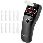 Ethylotest electronique homologu� nf, alcootest avec affichage lcd num�rique, portable testeur d'alcool ...