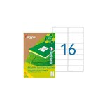 Etiquette adresse jet d'encre et laser recycl�e 99, 1 x 33, 9 mm agipa 102647 blanche - bo�te de 1600 ...