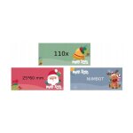 �tiquettes autocollantes niimbot 25 x 60 mm, 110 pi�ces, cadeaux