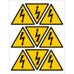 Etiquettes danger electrique planches autocollants diffrents formats nf iso 7010 (c1544). panneau danger ...