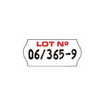Salgar - etiquettes 'lot n°' 26 x 12 mm sato kendo - rouleau de 1500 - lot de 12 Salgar - etiquettes 'lot n°' 26 x 12 mm sato kendo - rouleau de 1500 - lot de 12
