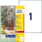 Etiquette plastique avery zweckform l7784 - 25 210 x 297 mm film de polyester transparent 25 pc(s) fixation ... Etiquette plastique avery zweckform l7784 - 25 210 x 297 mm film de polyester transparent 25 pc(s) fixation ...