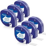 �tiquettes de remplacement compatibles pour recharge dymo letratag 91331 (s0721660) bande d'�tiquettes ...