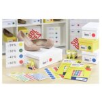 �tiquettes rondes multi - usages blanches � 15 mm avery psa15w - pochette de 216