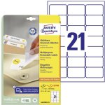 Etiquette universelles avery - zweckform l6023rev - 25 63. 5 x 38. 1 mm papier blanc 630 pc(s) dcollable ...