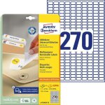 Etiquette universelles avery - zweckform 17. 8 x 10 mm papier blanc 8100 pc(s) dcollable