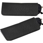 �tui � lunettes souple en cuir pu noir, sac � lunettes de lecture 2 pi�ces, petit sac en cuir portable ...