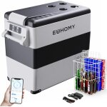 Euhomy 55l rfrigrateur de voiture avec 12 / 24v dc & 240v ac, glacire lectrique portable pour la ...