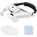 Euritecsa - loupe frontale grossissantes lunettes loupe Éclairante avec 3 lumières led - 5 lentilles ... Euritecsa - loupe frontale grossissantes lunettes loupe Éclairante avec 3 lumières led - 5 lentilles ...
