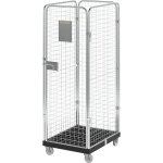 Eurokraft basic, roll - conteneur � panneaux grillag�s, 4 c�t�s,